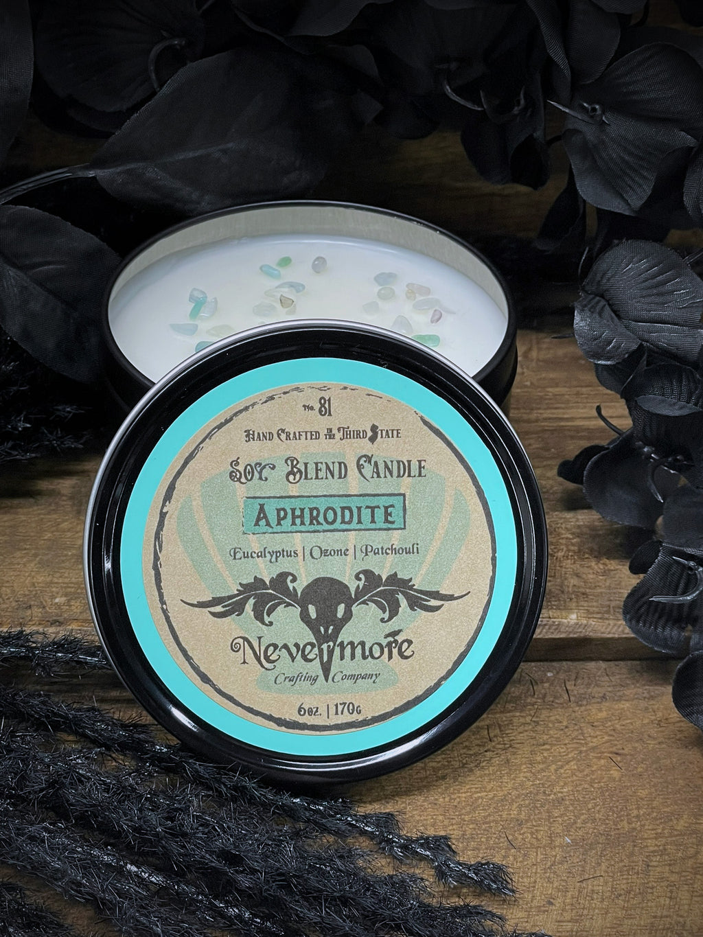 Nevermore 6oz Candle in Tin w/ Lid